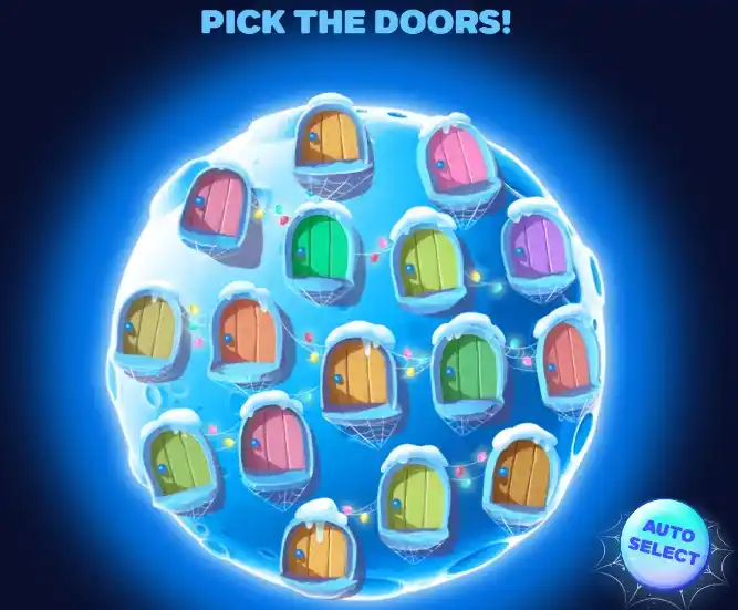 Bildschirm des Spielautomaten mit Symbolen, Gewinnlinien und Jackpot-Optionen.